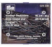 Prym 029236 Alfil+cab.de vidrio 2/0 48mm negro