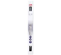 Prym 12" Single Point Knitting Needles 190 302 Aguja de Punto ergonómica para Tejer (3 mm/30 cm), Sintético, Blanco, Talla única, 2