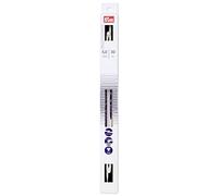 Prym 12" Single Point Knitting Needles 190 306 Aguja de Punto ergonómica para Tejer (5 mm/30 cm), Sintético, Blanco, Talla única, 2