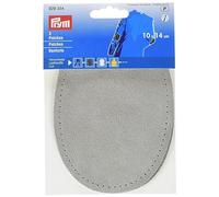 Prym 14 x 10 cm 2 Piezas Piel sintética Sew-diseño de Bandera, Gris