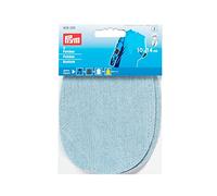 Prym 14 x 10 cm 2 Piezas Tela Vaquera Parches de Planchar/Patrones de Costura para-On, Azul Claro