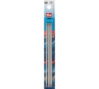 Prym Agujas de Tejer de Doble Punta y Guantes, Color Gris Perla, 15 cm, 2,00 mm, Aluminio, Plata, 2,0mm