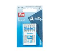 Prym 152413 130/705 Standard 100-Agujas para máquina de coser, Plateado, No. 100
