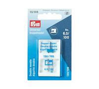 Prym 152918 - Aguja universal para máquina de coser (130/705, 100/6,0 mm), color plateado 80-100.