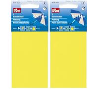 Prym - 18 x 10 cm/0,018 M SQ Parche Autoadhesivo (Nilón, Color Amarillo (Paquete de 2)