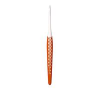 Prym 218486-Aguja ergonómica para Ganchillo (Lana, 16 cm, 4,50 mm), Color Mandarina Crochet Hook, Orange, talla única