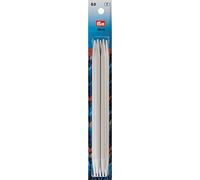 Prym 218650 Agujas de Tejer, Aluminio, Gris, 8,00/20cm, 5