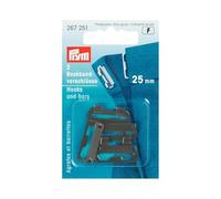 Prym 267251 Rockbundverschlüsse ST 25 mm Schwarz Skirt Hooks, Metal, Black, 2 x 1 x 1 cm
