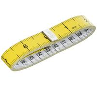 Prym 282102 - Cinta métrica con escala en centímetros y en pulgadas, color amarillo