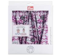Prym Rundstricknadeln aus Carbon Juego de Regalo de Agujas Circulares, Negro, Lila, 3-4mm