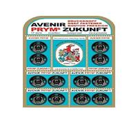 Prym 341135-Botones para Coser, 17 mm, Color Negro Sew-On Snap Fasteners, Latón, Black, 15 mm