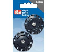 Prym 341837 Sew-On Snap Fastener 35 mm Dark Blue, Dunkelblau, 1 Stück