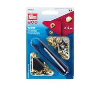 Prym 390332 Botón, Metal, Oro, 12 mm, 10