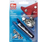 Prym 390360 Botón A Presión, Metal, Plata, 8 mm, 10