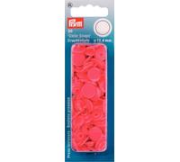 Prym 393133-1 Sujetadores A Presión, Plastic, Frambuesa, 12,4 mm, 30