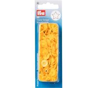 Prym 393210 - Botón de presión sin costuras, diseño de estrella, plástico, talla única, color amarillo