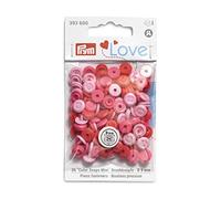 Prym Love Color Snaps Mini Annähoptik Botón a presión, Rosa, rosa claro, rosa claro, 9 mm