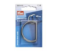 Prym Halbrundringe 40 mm Gunmetal Anillas semicirculares, Aleación de cinc, Metal Oscuro