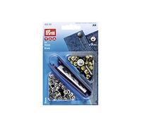 Prym 403101 Remaches 9mm plat./acero viejo+herram.