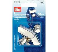 Prym 416410-Peto (30 mm), Color Plateado Sujetadores, Metal, Plata, 10.5 x 6.7 x 2.4 cm, 2