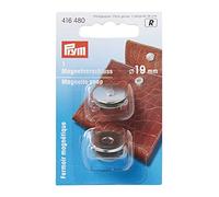 Prym 416480-Cierre magnético (19 mm), Color Plateado Snap, Metal, Silver, One Size