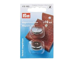 Prym 416480-Cierre magnético (19 mm), Color Plateado Snap, Silver, One Size
