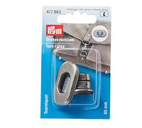 Prym 417883-1 Cierre Giratorio para Bolsas, Plata Envejecida, Plateado, On Size