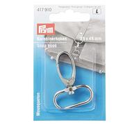 Prym 417910 Karabinerhaken 25 mm silberfarbig Snap Hook, Metal, Silver, Talla única