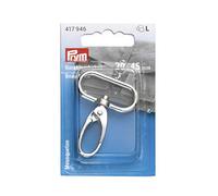 Prym 417946-1 Mosquetón, Zinc, Plateado, 30 x 40 mm