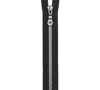 Prym 468500-1 Cierre de Cremallera, Poliéster Plástico Aleación de Aluminio, Black Gunmetal, 50 cm