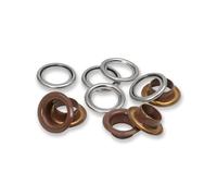 Prym 542550 Ojetes con Arandelas, Dark Brown, normal, 15