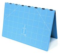 Prym 610410 Base de corte plegable 45 x 30 cm (A3), alfombrilla autocurativa, antideslizante, ahorra espacio, plegable a 30 x 22,5 cm, alfombrilla de corte de alta calidad en azul claro