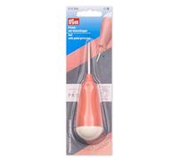 Prym 610966 Pfriem - Punzón para perforar y perforar agujeros en tela, cuero y papel, herramienta ergonómica para manualidades con tapa protectora, albaricoque