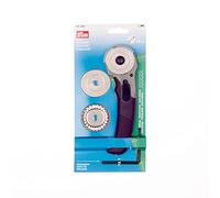 Prym 611368-Cortador de Rodillos (3 Cuchillas, 45 mm, Color Violeta) Rotary Cutter, Acero Inoxidable Plástico, Lila