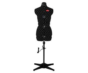 Prym 611752 Prymadonna Polka Dots-Busto de Sastre, Talla S, Negro con Puntos Blancos, Size S (36-42)