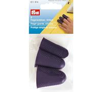 Prym 611914 Protectores de Dedo Silicona 3pz, Morado, Normal, 3 Unidades
