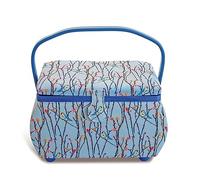 Prym 612082 - Cesta de costura (algodón, 32 x 20,5 x 21 cm), color azul claro
