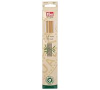 Prym 8" Double Point Knitting Needles, Bamboo Doble Puntiagudo Aguja, Bambú Plástico, Natural, Talla única, 5