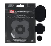 Prym 921025 FabPatch Repair Kit Black (Pack of 3) - Self-Adhesive Repair Patch Set with Extreme, Stretch & Merino - for Outdoor Clothing, Sportswear & Wool Textiles - No Sewing & Ironing