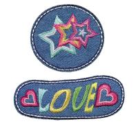 Prym 921492 Aplique Jeans Estrellas, Multicolor
