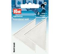 Prym 925467 - Aplique triángulos grandes, color blanco