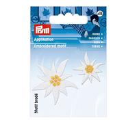 Prym 926717 Appl. Edelweiss pequeño/grande blanco