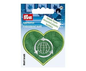 Prym 926740 Appl. reciclado corazón verde