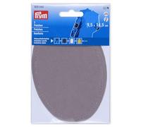 Prym 929042 - Parches de ante sintético (9,5 x 14,5 cm), color gris claro