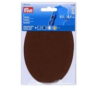 Prym 929045 - Parches de ante sintético (9,5 x 14,5 cm), color marrón