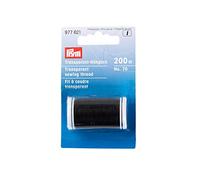 Prym 977621 Hilo de Coser Oscuro Sewing Thread, Poliamida: 100%, Transparent Dark, Dunkel, 200