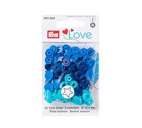 Prym Abrochador Azul/Turquesa/Marino – 12 x 7 x 2 cm – 30 unidades
