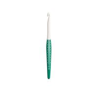 Prym - Aguja de ganchillo ergonómica para lana, Blanco/Morado Oscuro, 7 mm