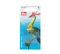 Prym Agujas De Bordado Crewel, Steel, Plata, 35 x 0,60 mm, 16 Stück, KTE