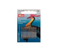 Prym Agujas De Bordado Crewel, Steel, Plata/Oro, 38 x 0,70 mm, 16 Stück, KTE
